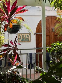 Entrance to Villa set among mango trees
