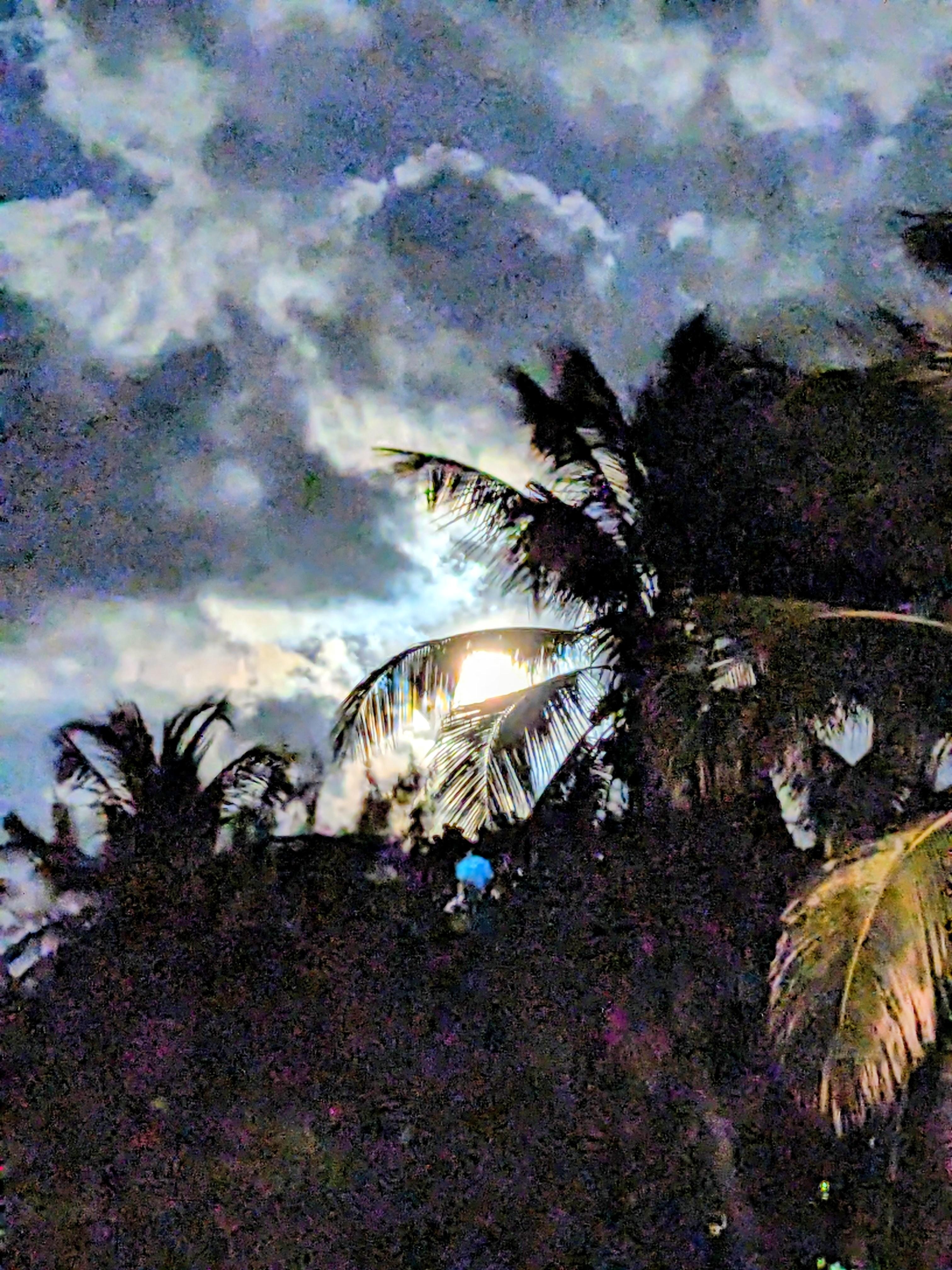 Full moon at Rum Point condo