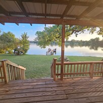 Porch first day.