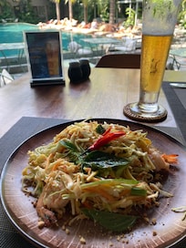 Mango salad was delicious and fresh