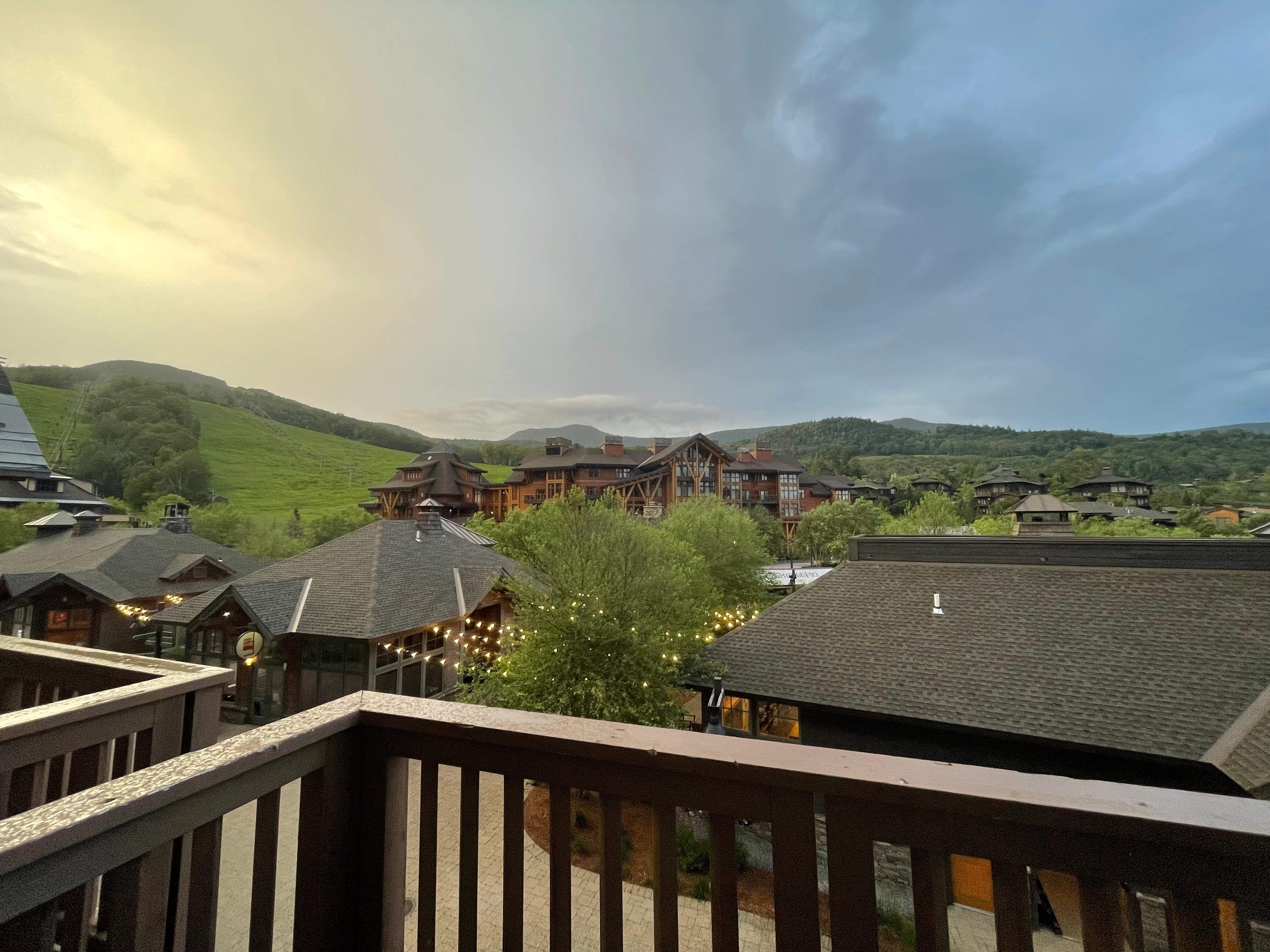 View from room balcony