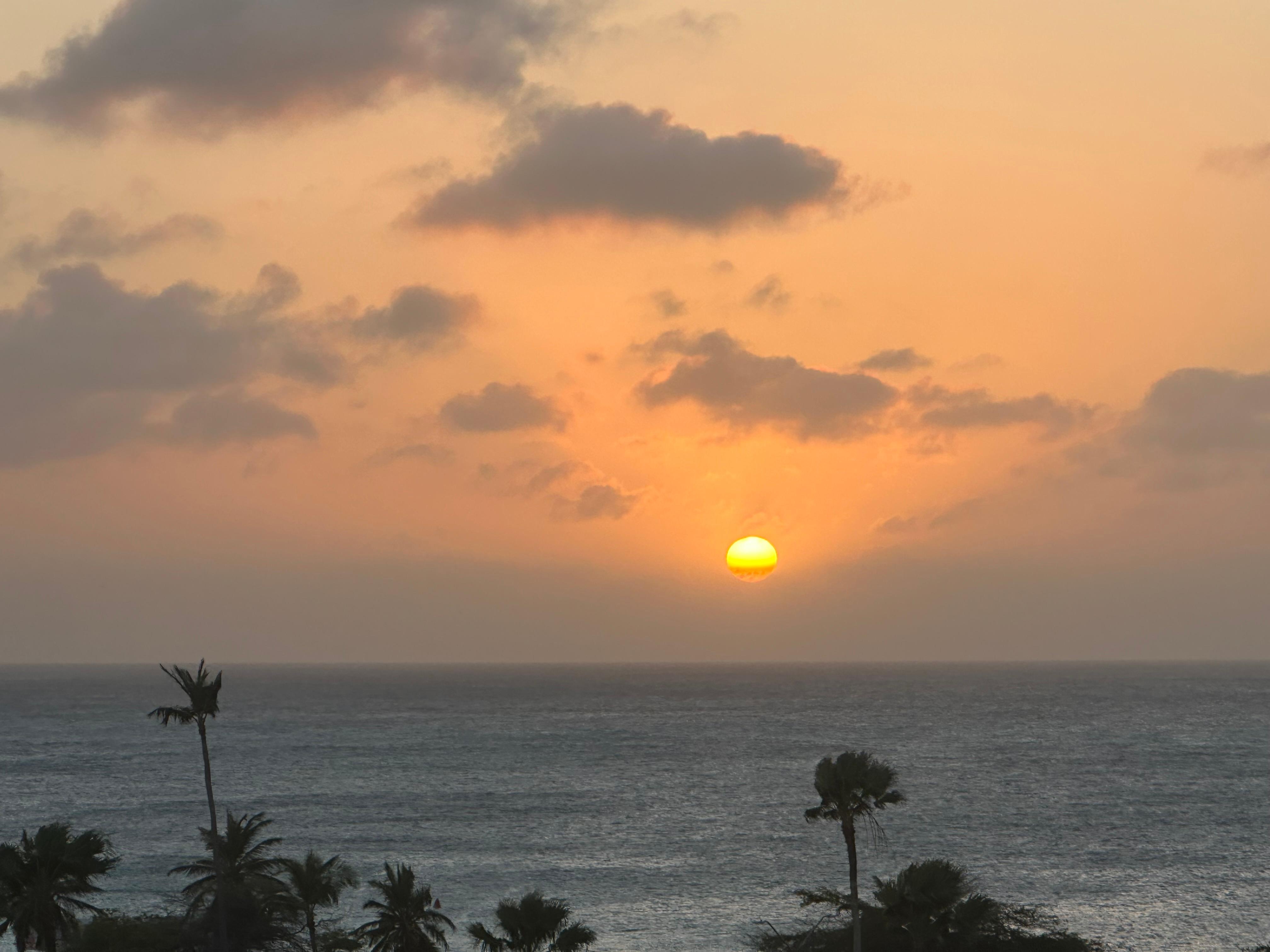 Sunset from our balcony