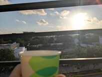 Sunrise from our balcony