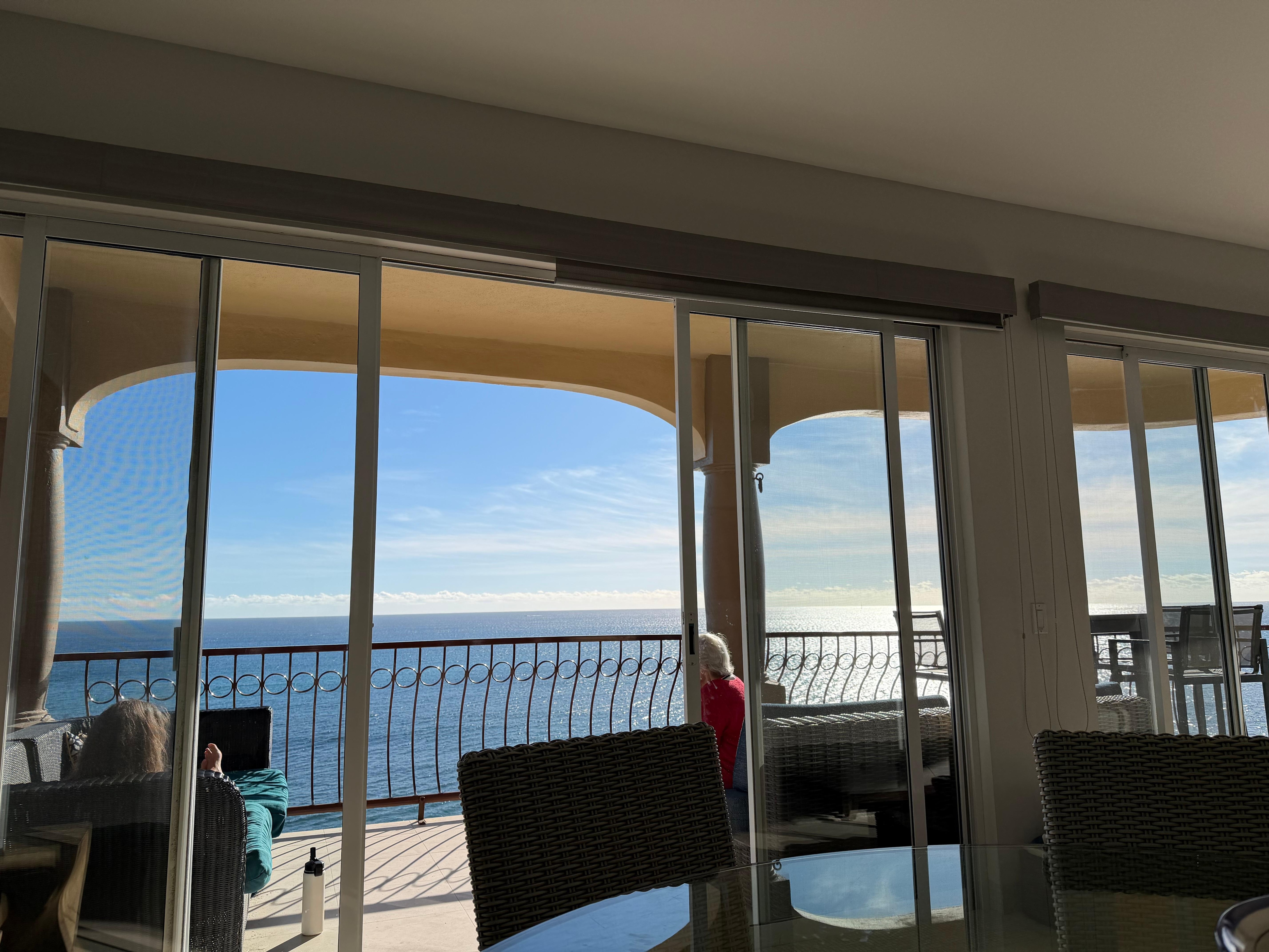 Looking out from inside 