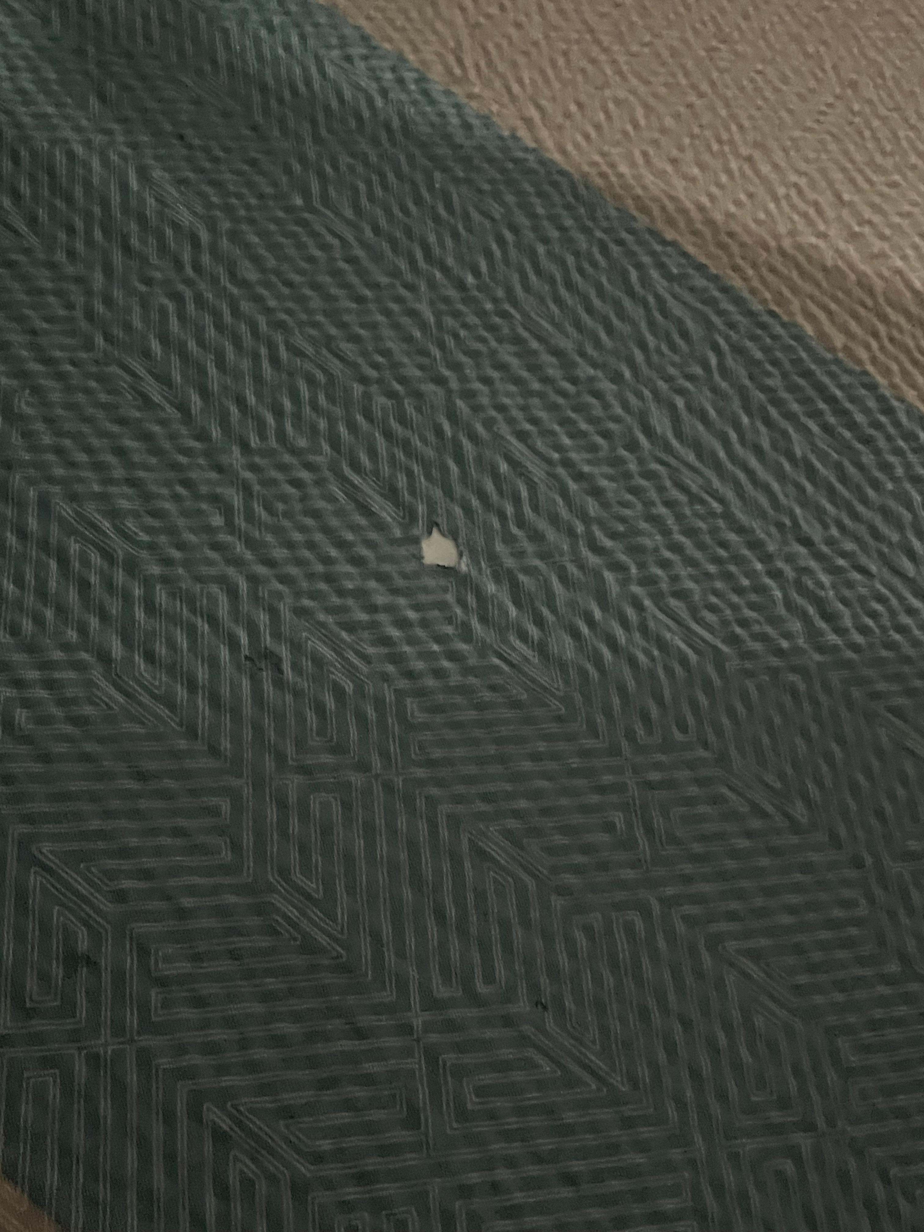 Bed sheet with holes