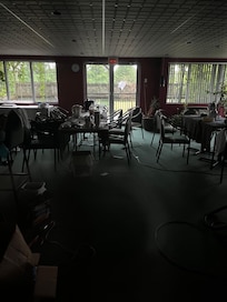 current owners seem to use what used to be breakfast room and terrace as their living quarters.