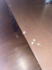Sticky stuff on the table