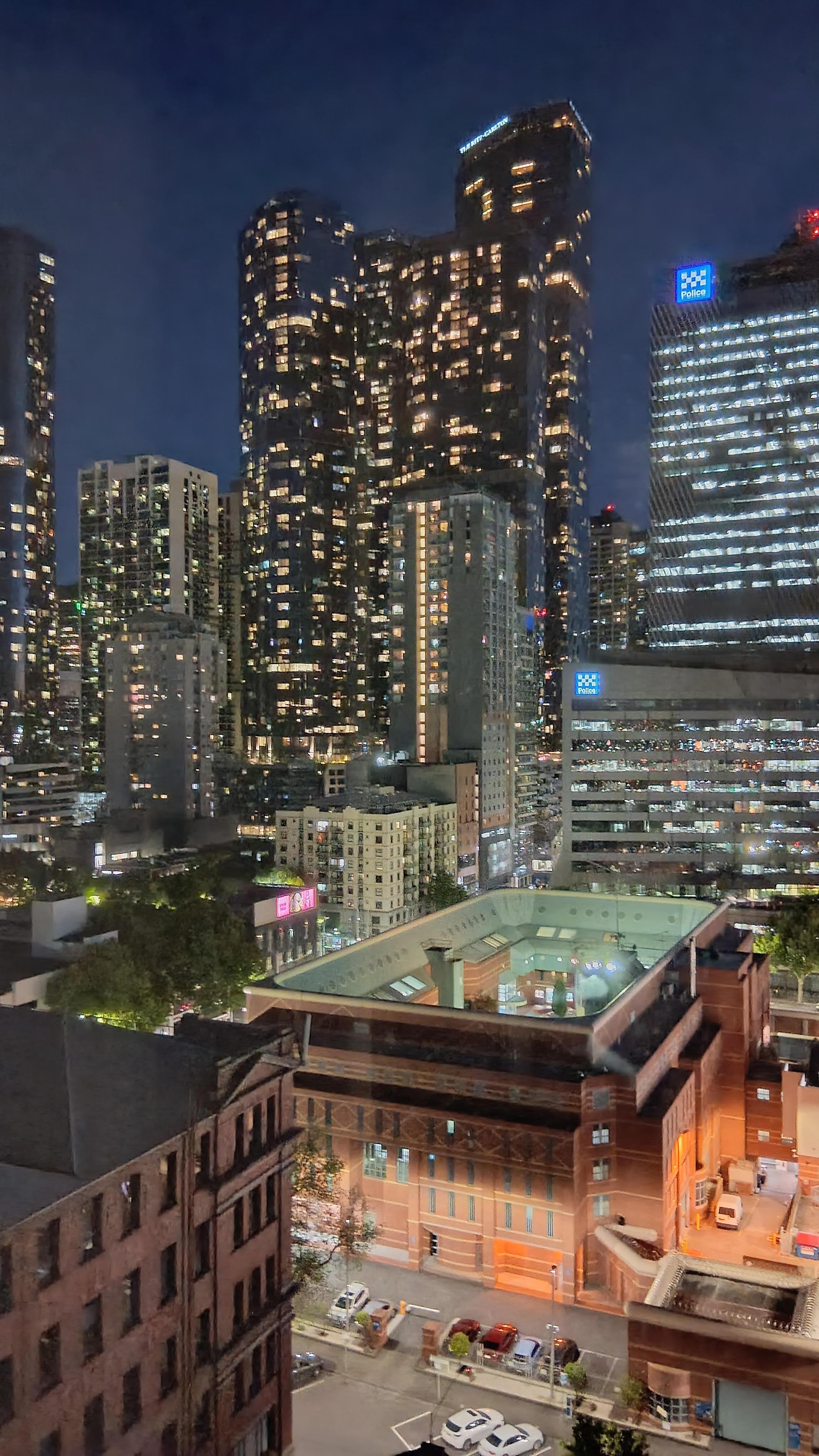 Night view from our apartment