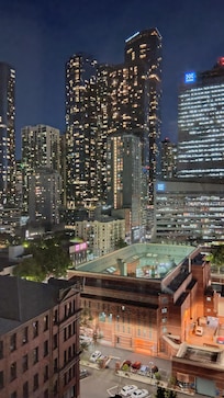 Night view from our apartment