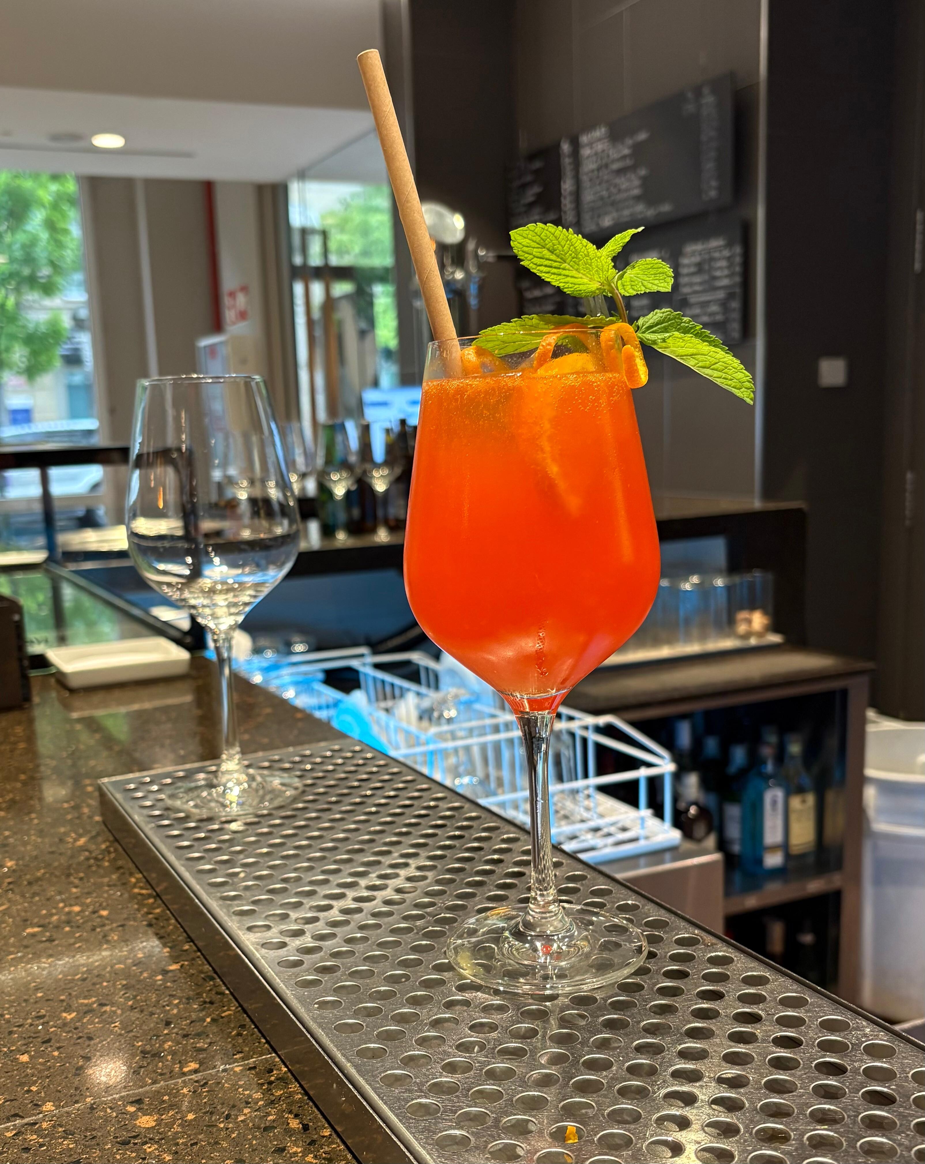 Cocktails at the bar