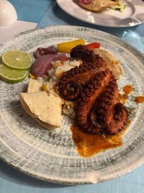 Octopus with rice