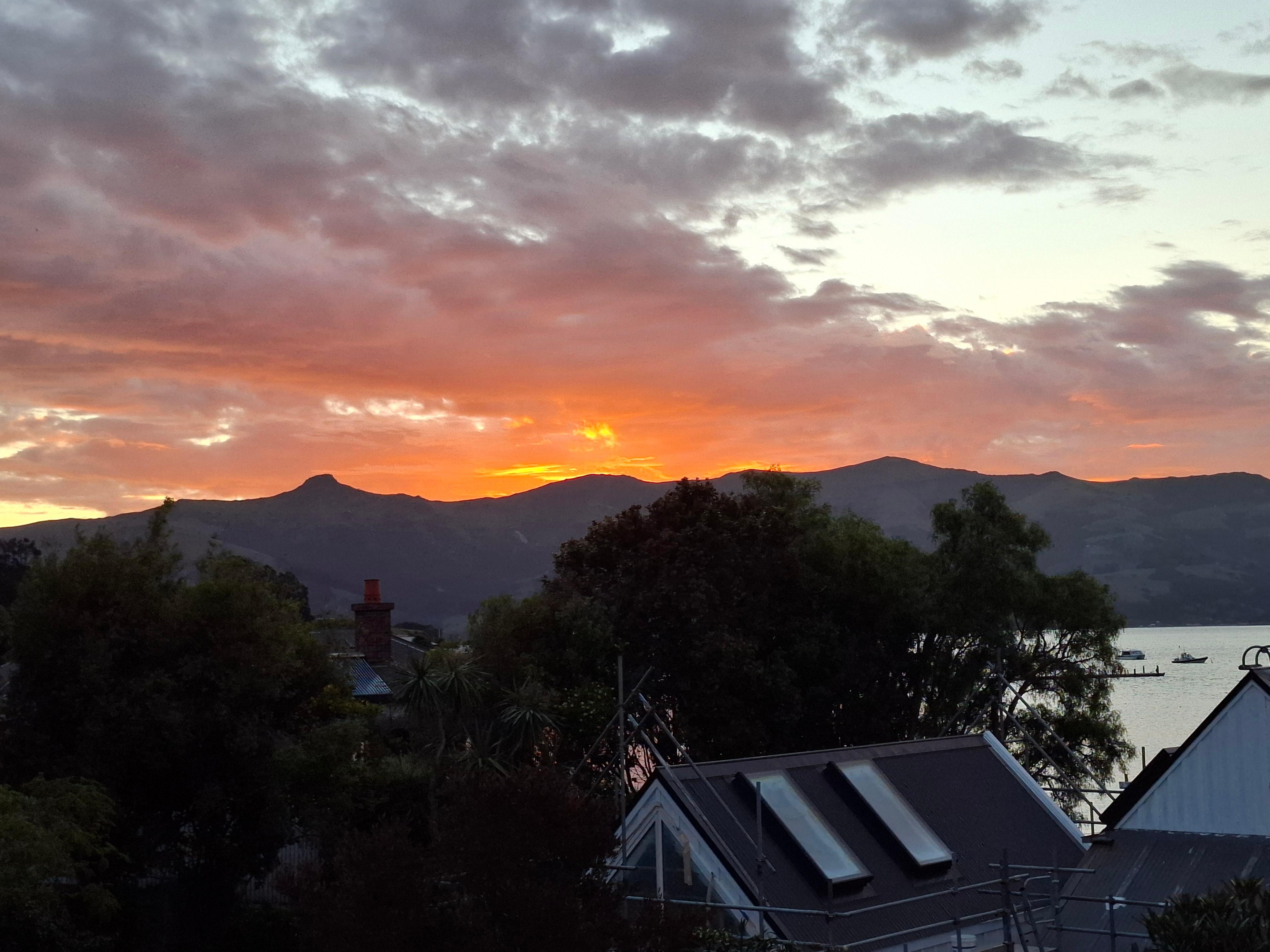 Sunset view from lounge 