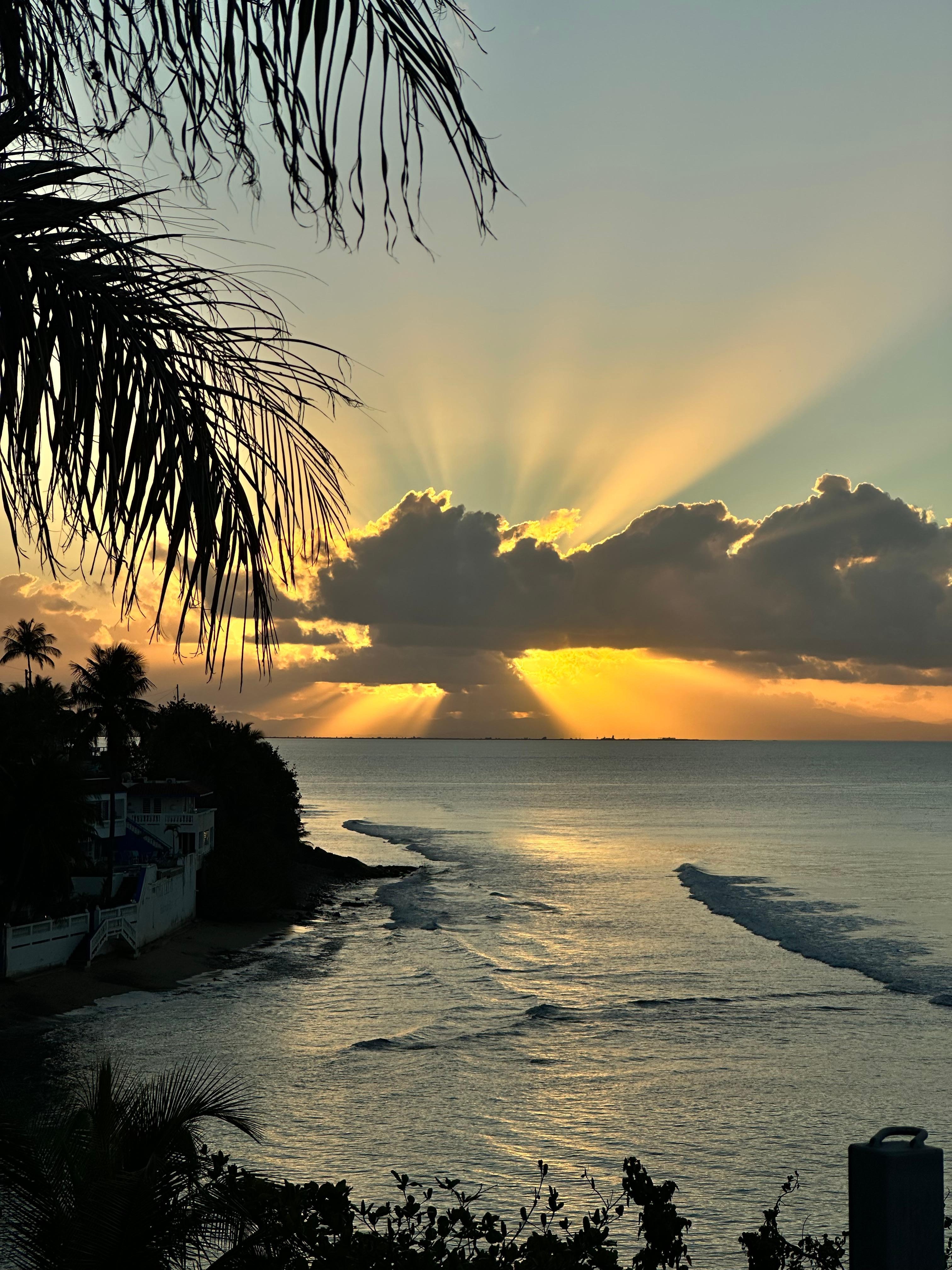 Sunset view from the balcony