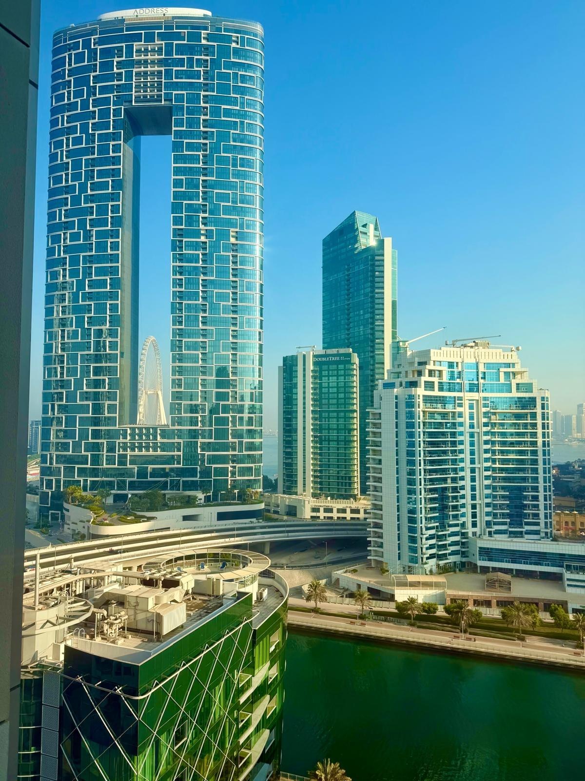 C’était la vue de notre chambre 