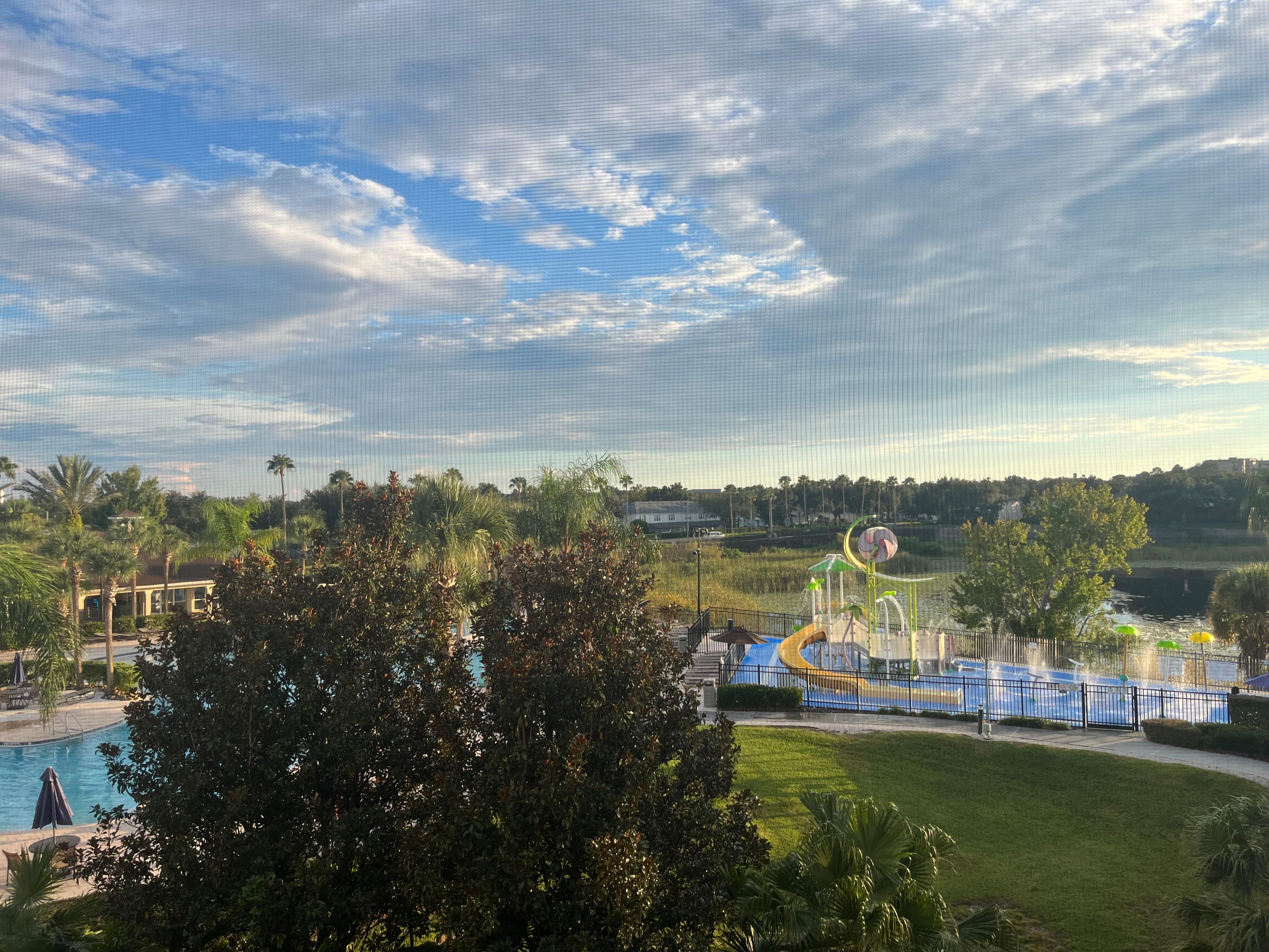 Our view from the balcony 