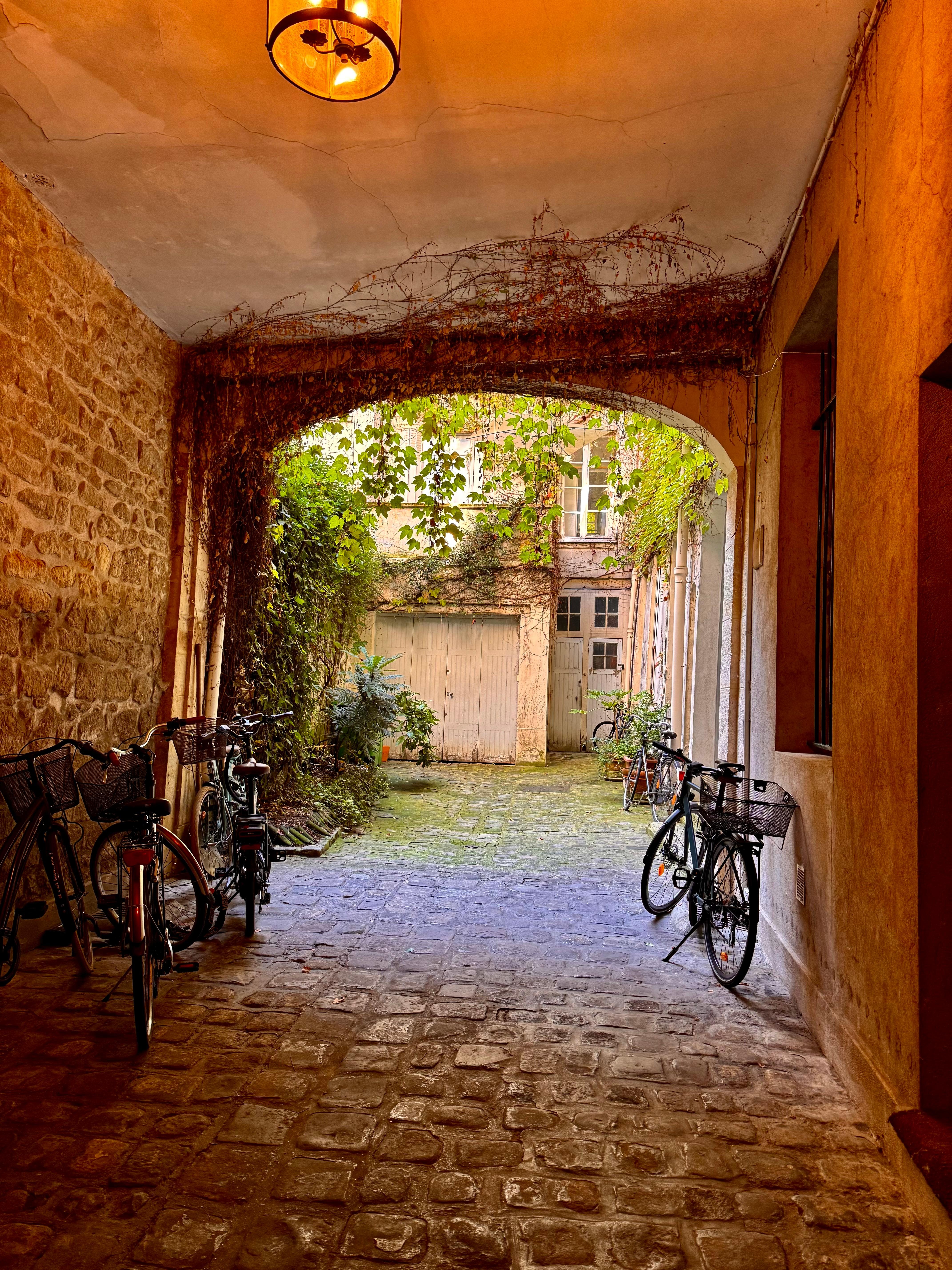 The building courtyard 