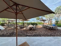 Outdoor area overlooking the Zambezi River
