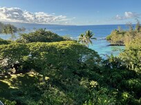 View from the lanai, go explore to swim with sea turtles.