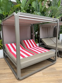 Our pool loungers for the day