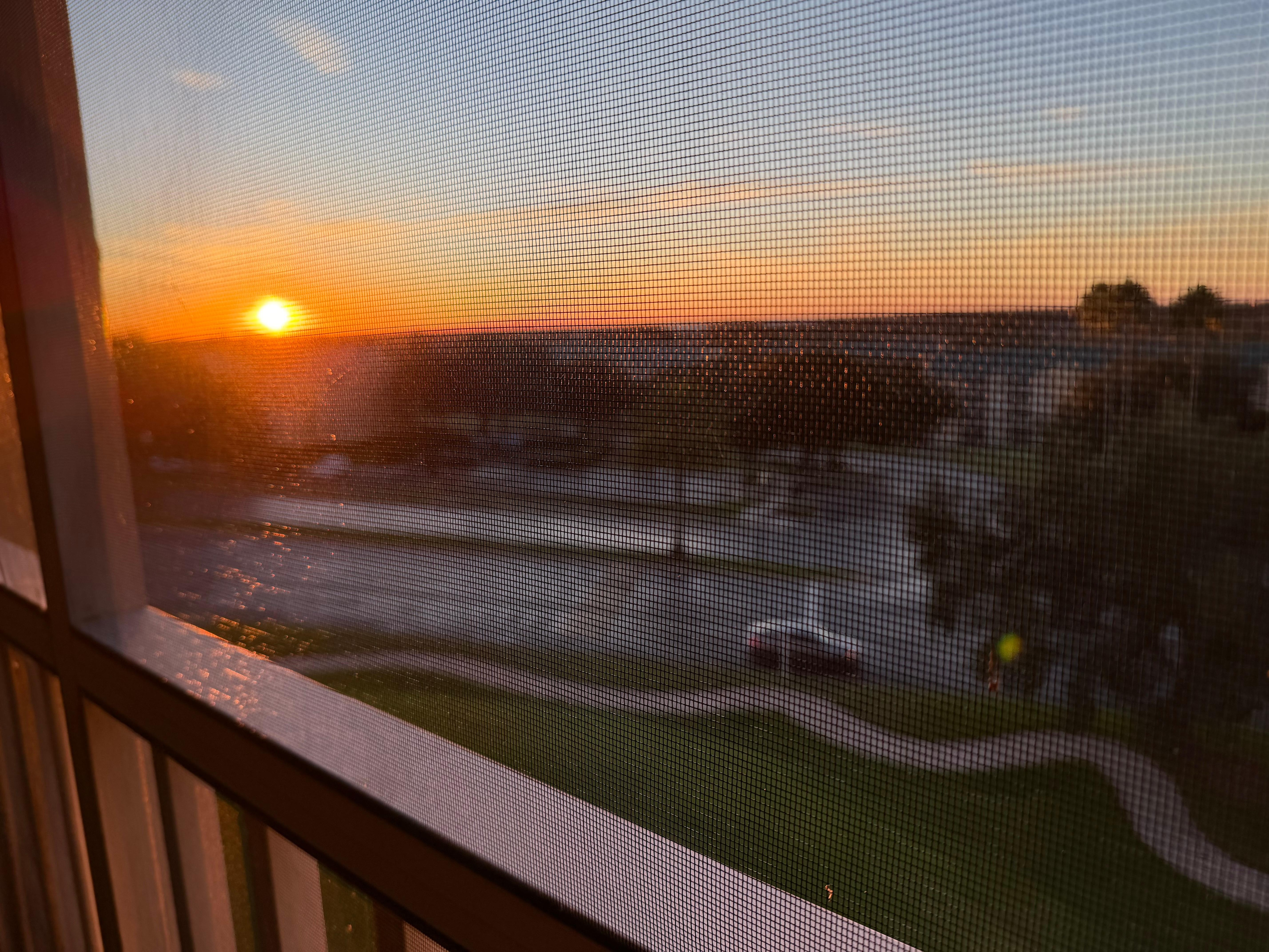 Morning view from 4th floor balcony 