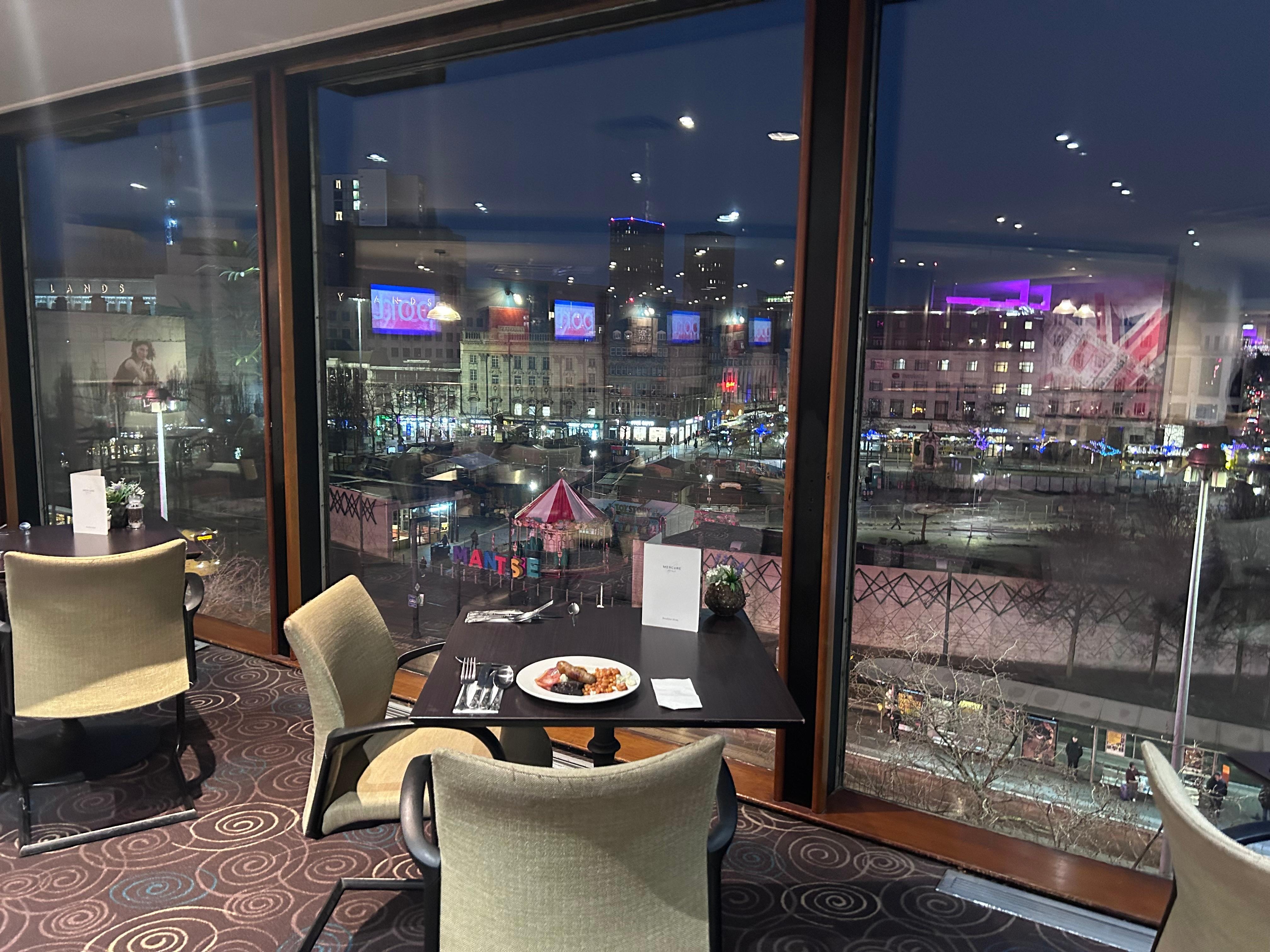 View from the restaurant. 