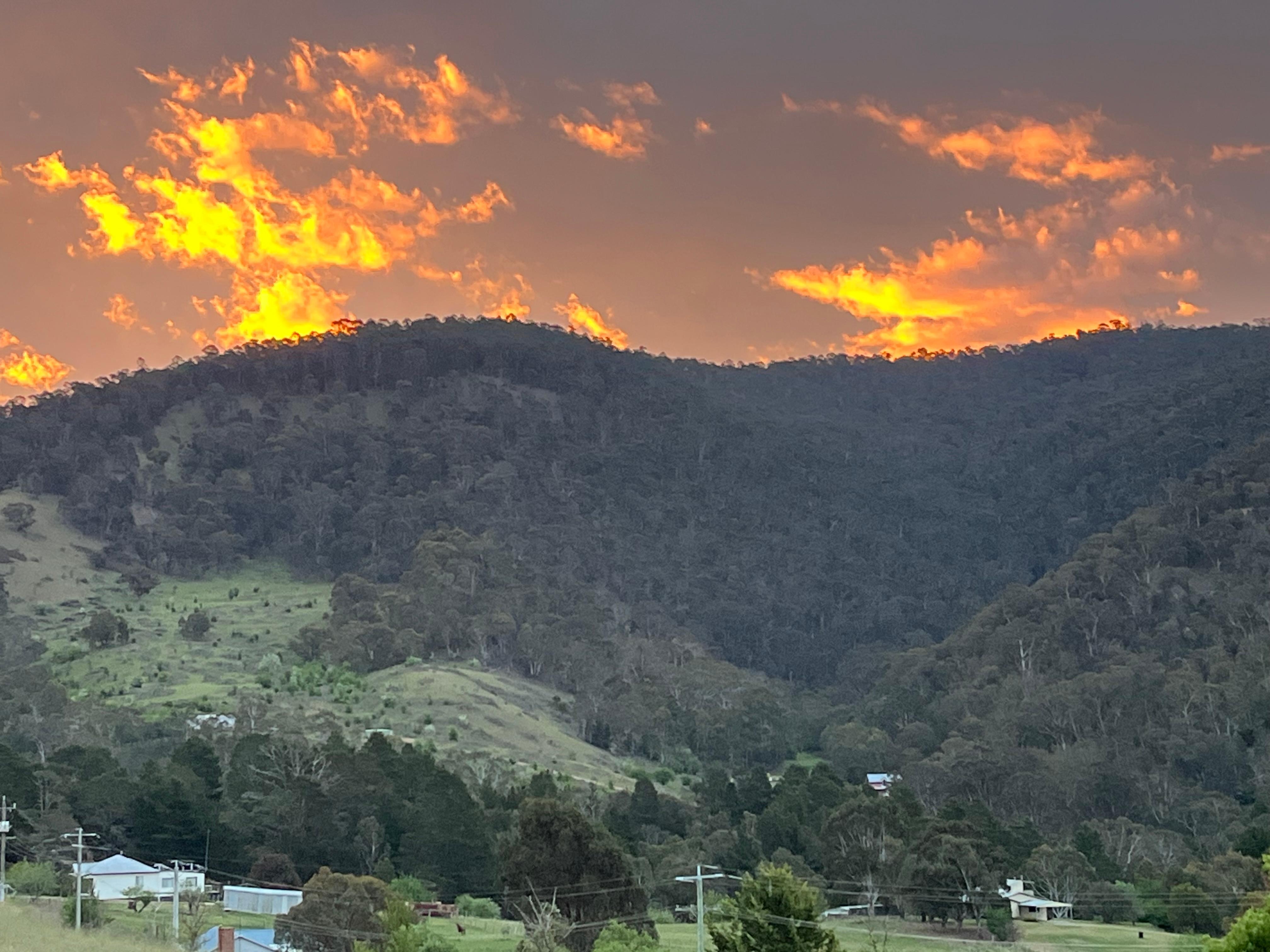 Sunset from the accomodation 