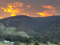 Sunset from the accomodation