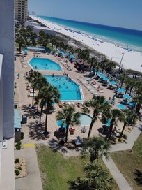 This is the view from our balcony