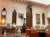 Our room, just off the courtyard but still very quiet. (And the air conditioning was excellent.)
