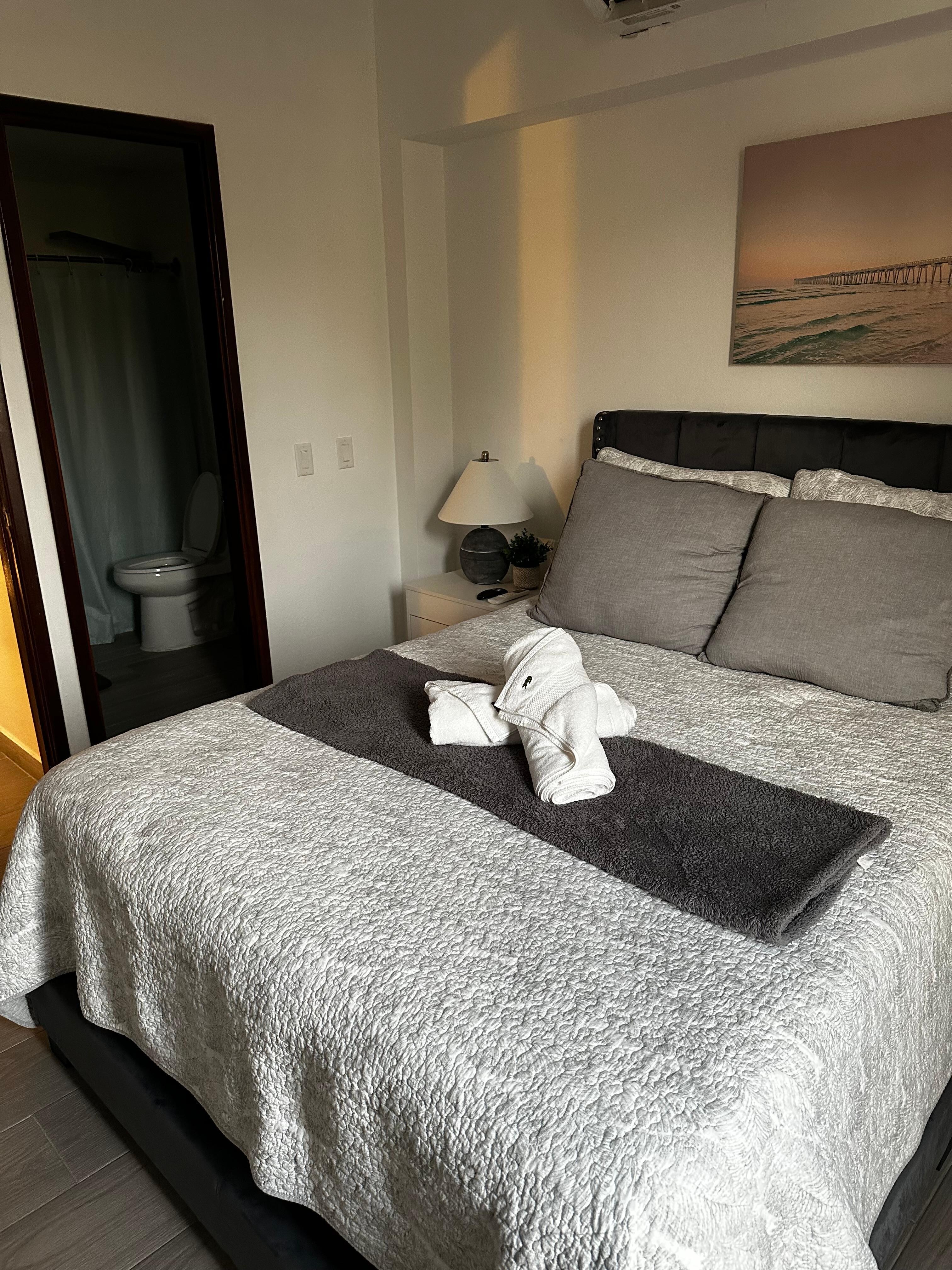 Two bedrooms with king size beds.
