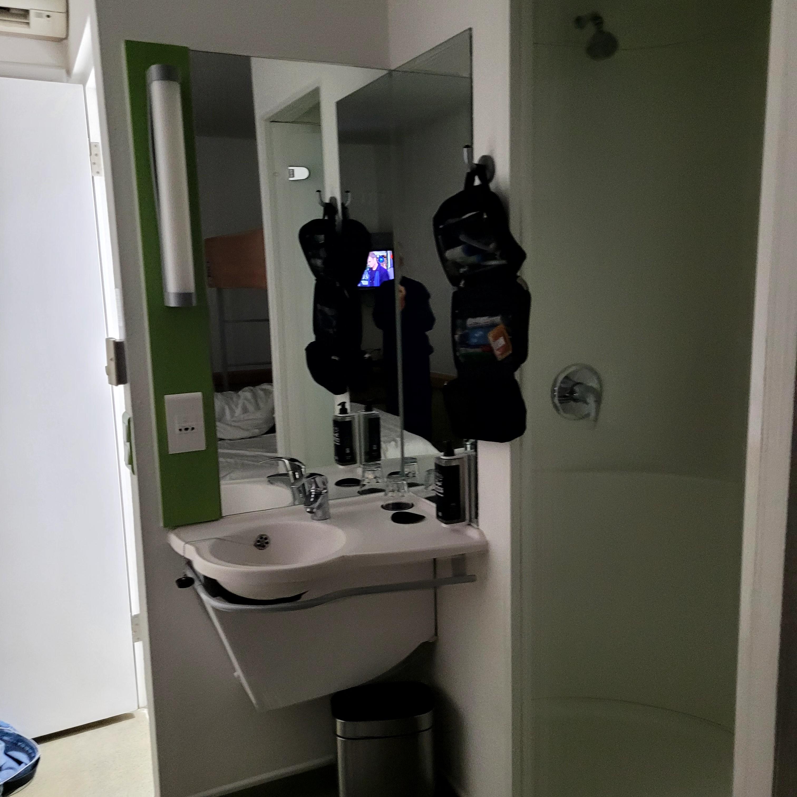 Hardly room for you toiletries