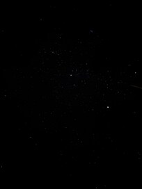 The night sky - taken a little further out into the grassy yard area.