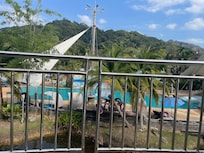 Second story pool view