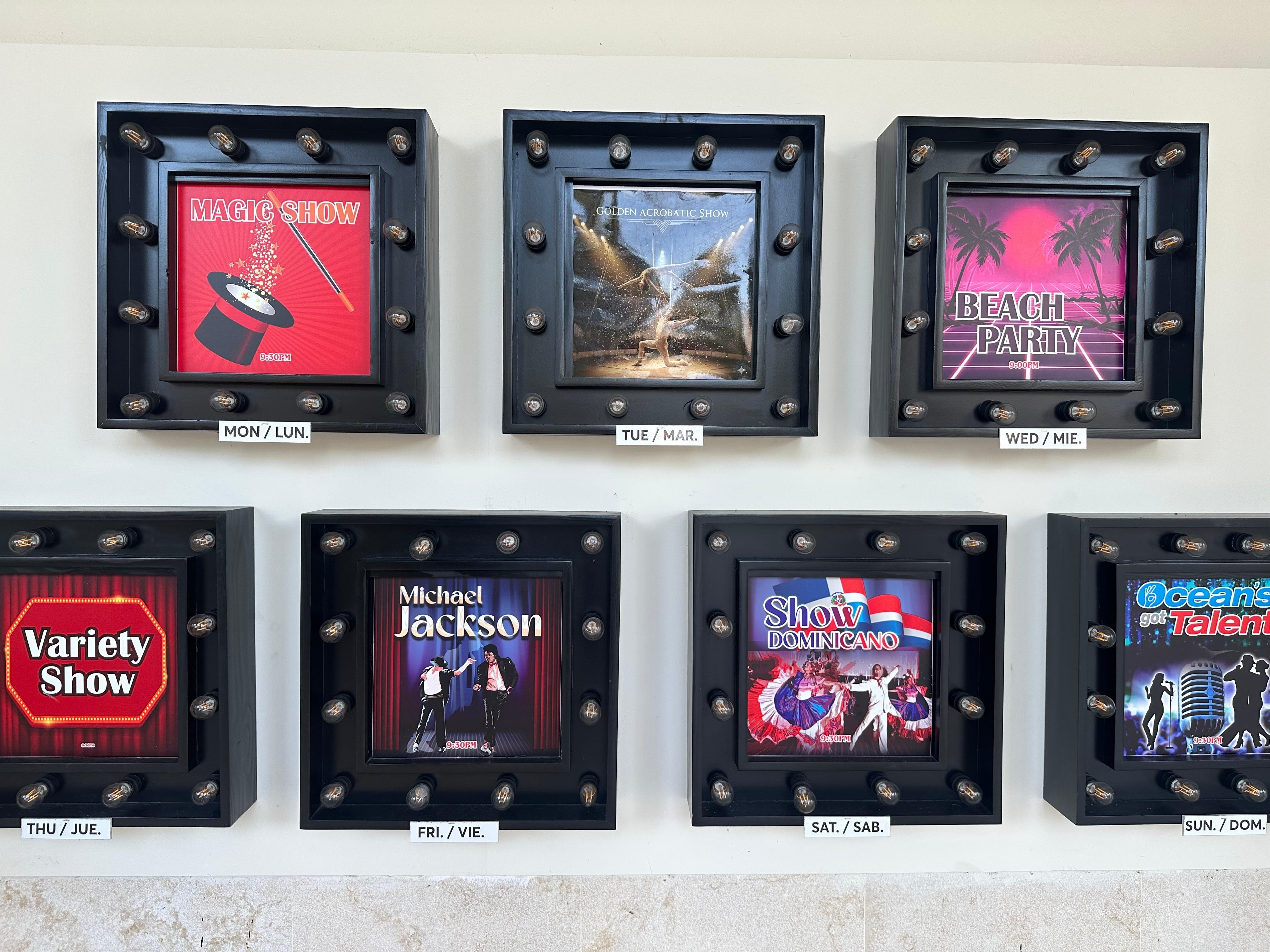 Nightly activities. All were great