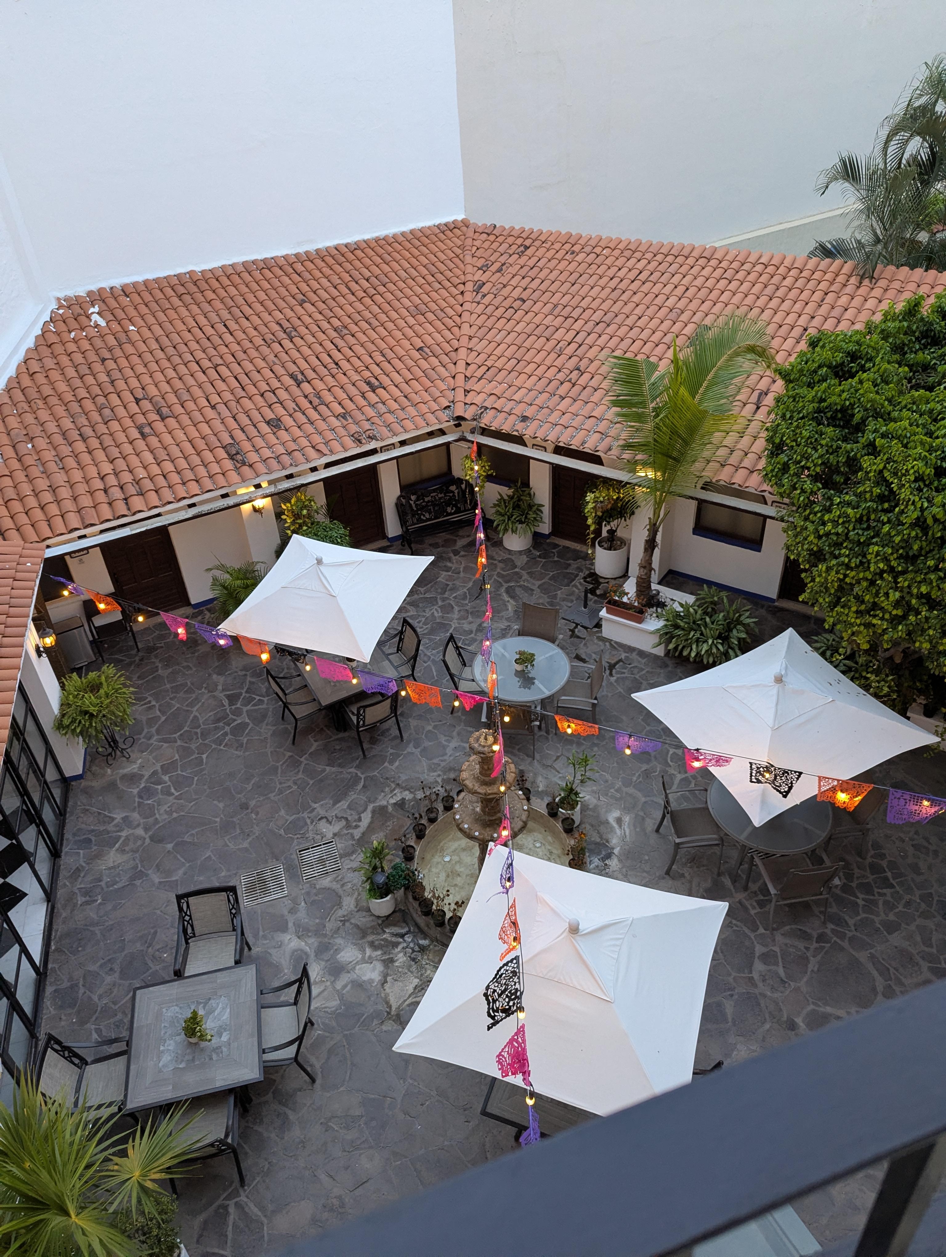 View of dining area for breakfast and setting area. Near gym and laundry.