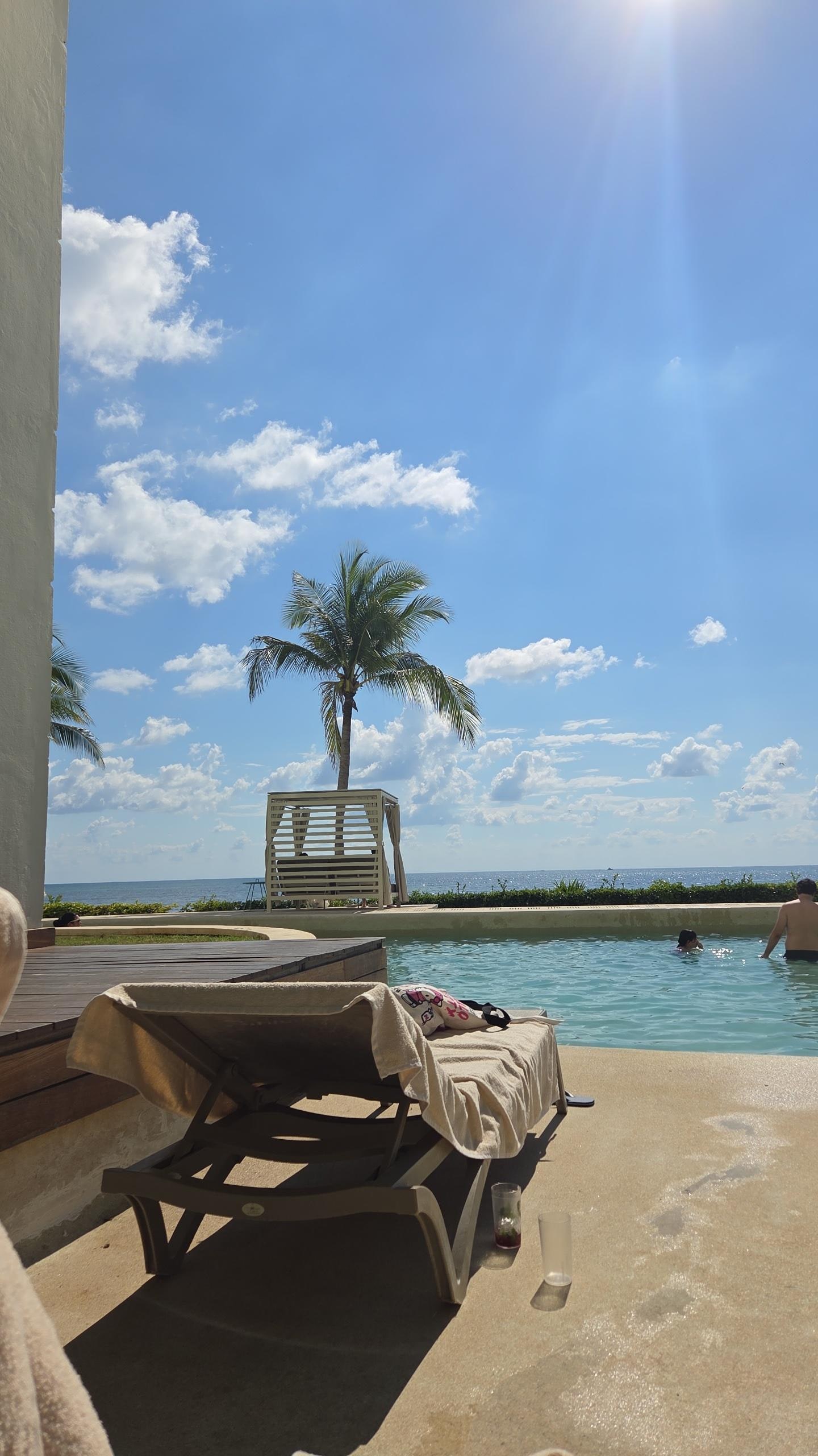 Infinity pool not quite full