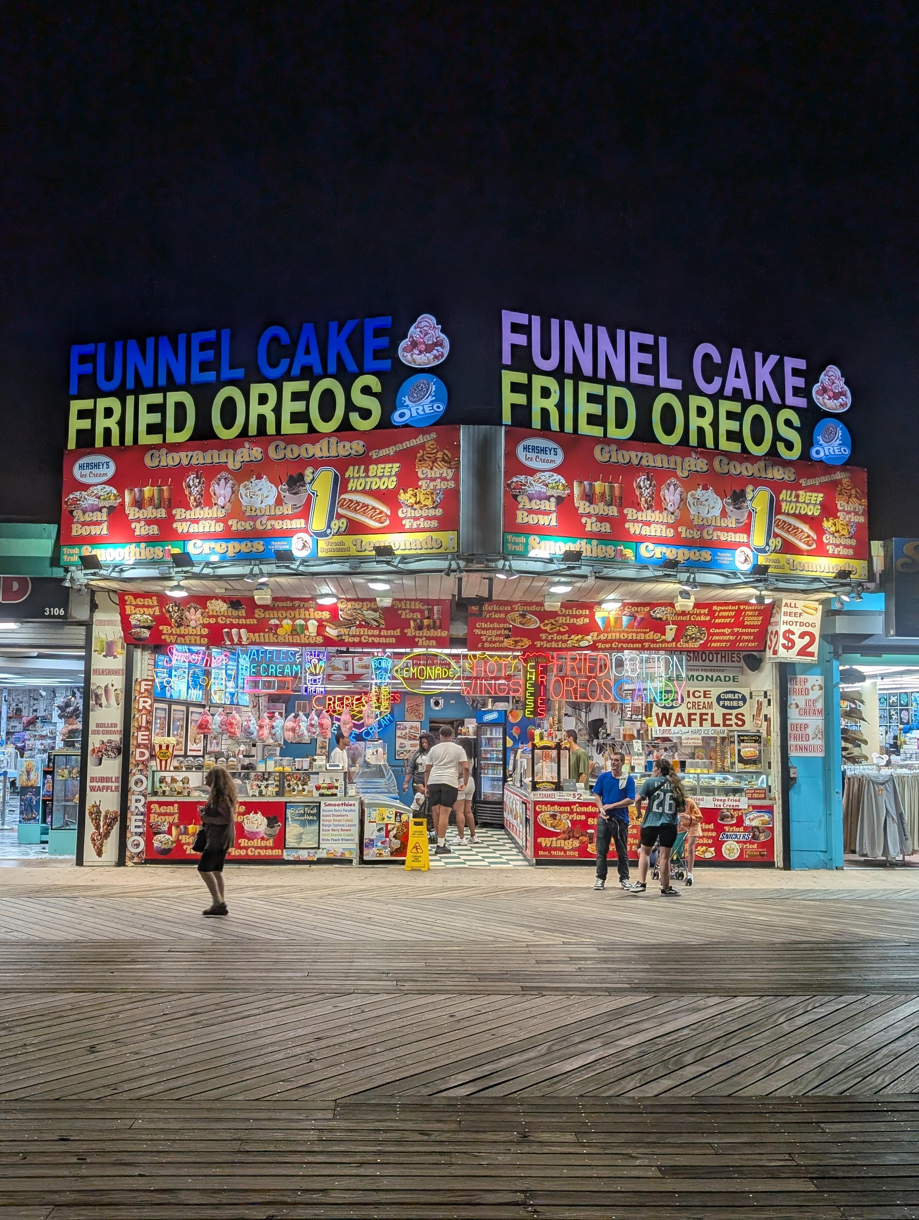 A minutes walk - open late! 