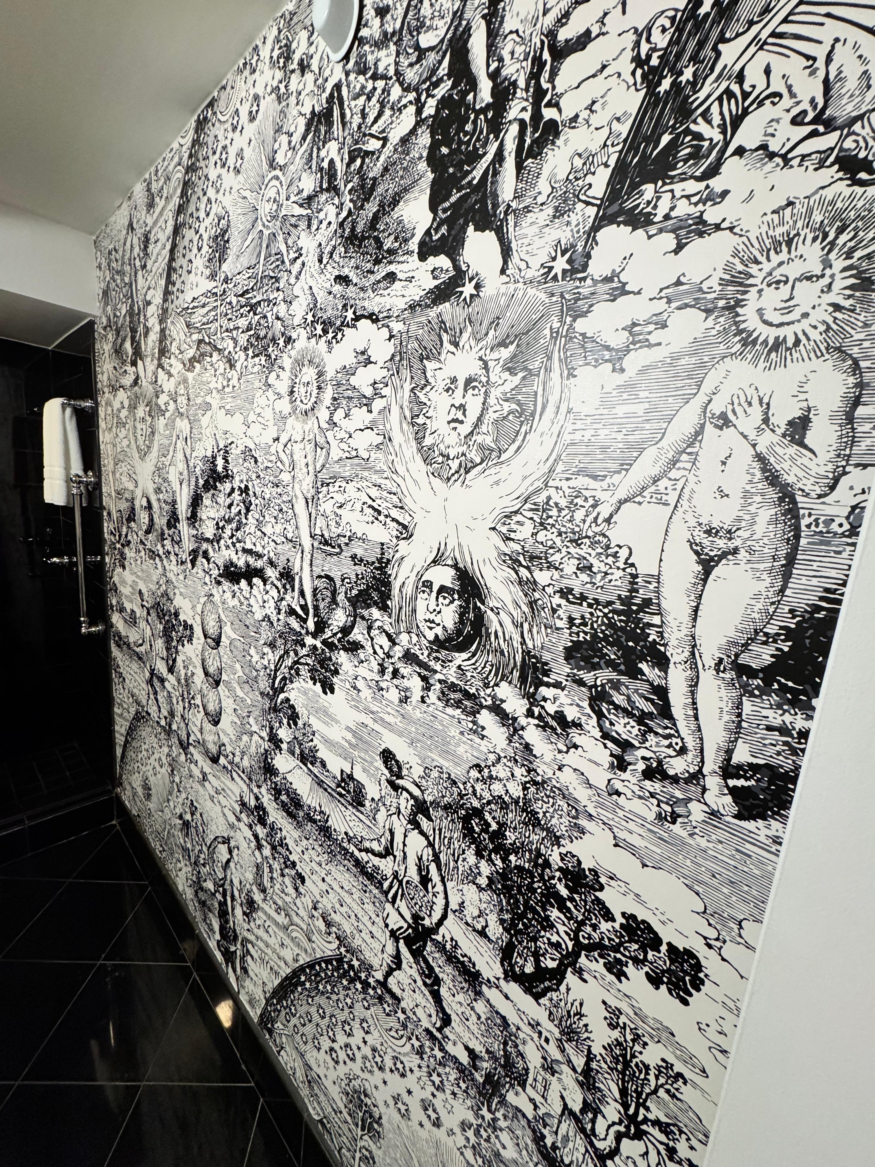 Wall on bathroom