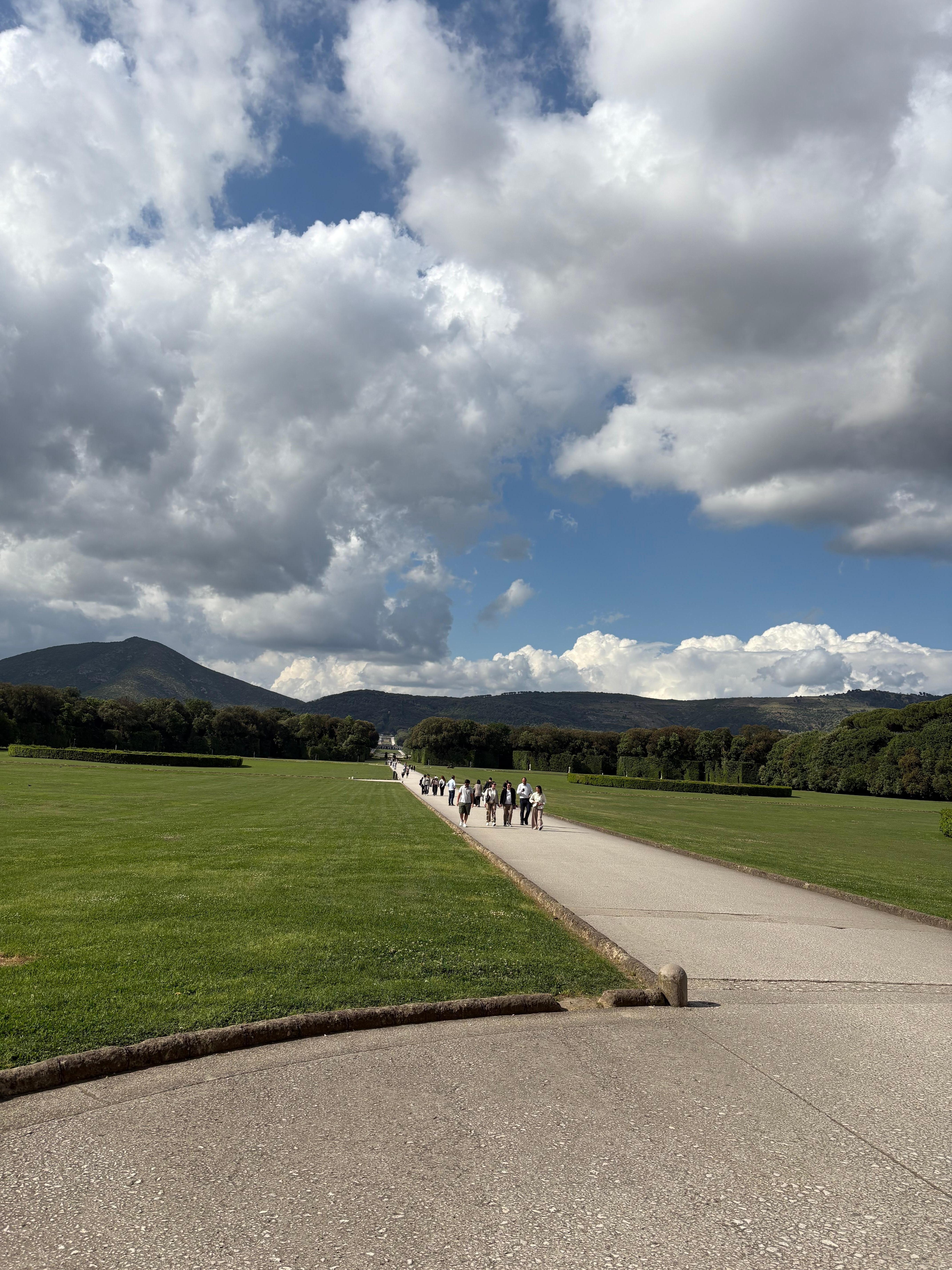 reggia caserta.  walkable 
