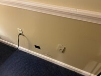 Wall plates were missing or falling off in certain areas