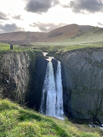 Stunning waterfall only about 20 mins walk along clifftop