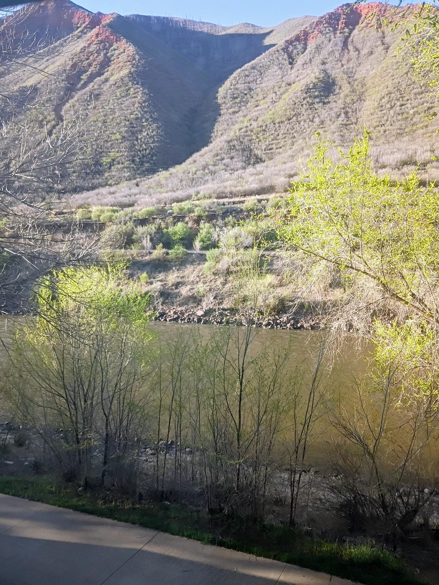 View of the mountains and Colorado River from the Quality Inn.