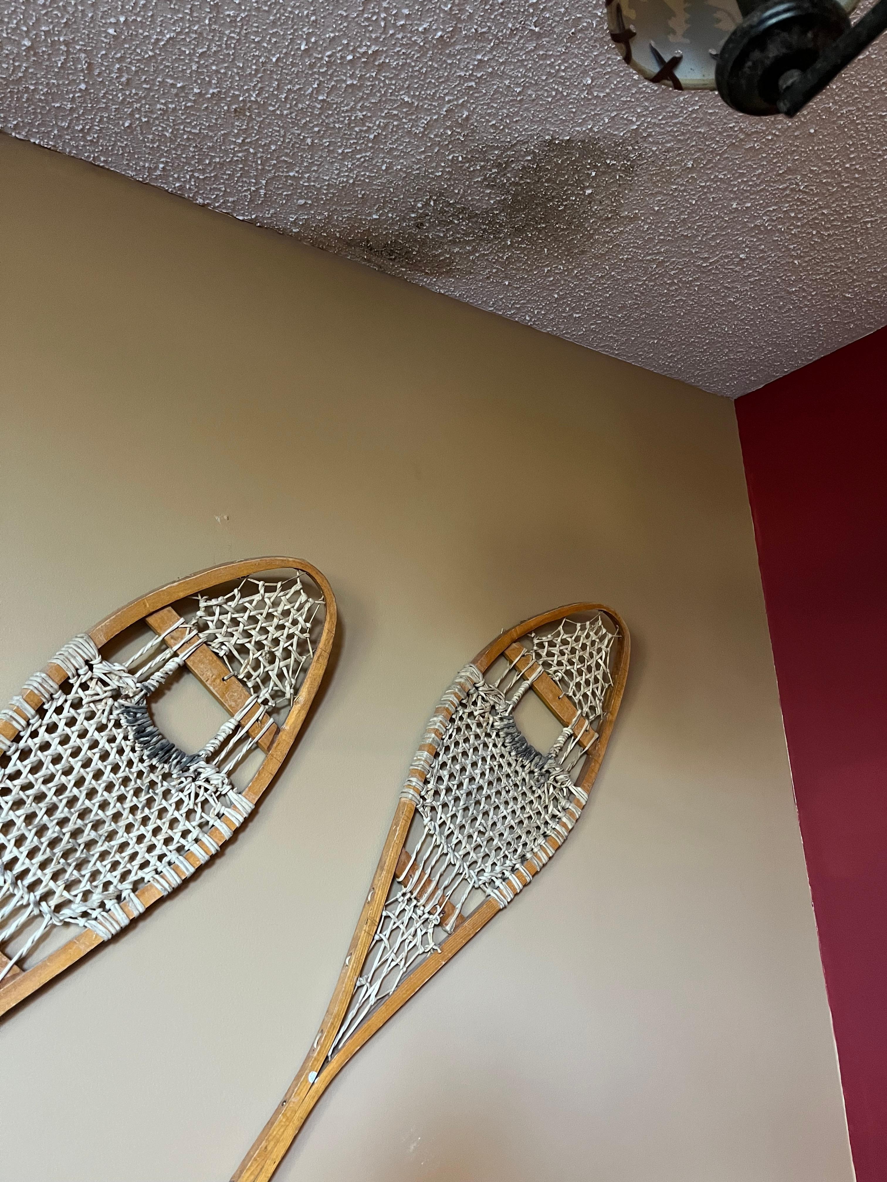 Spot beneath upstairs bathroom. 