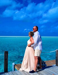 Got married on the island, finas deck was perfect for pictures!