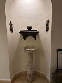 Baptismal font in our room. #3
