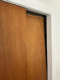 Closet doors unoperational