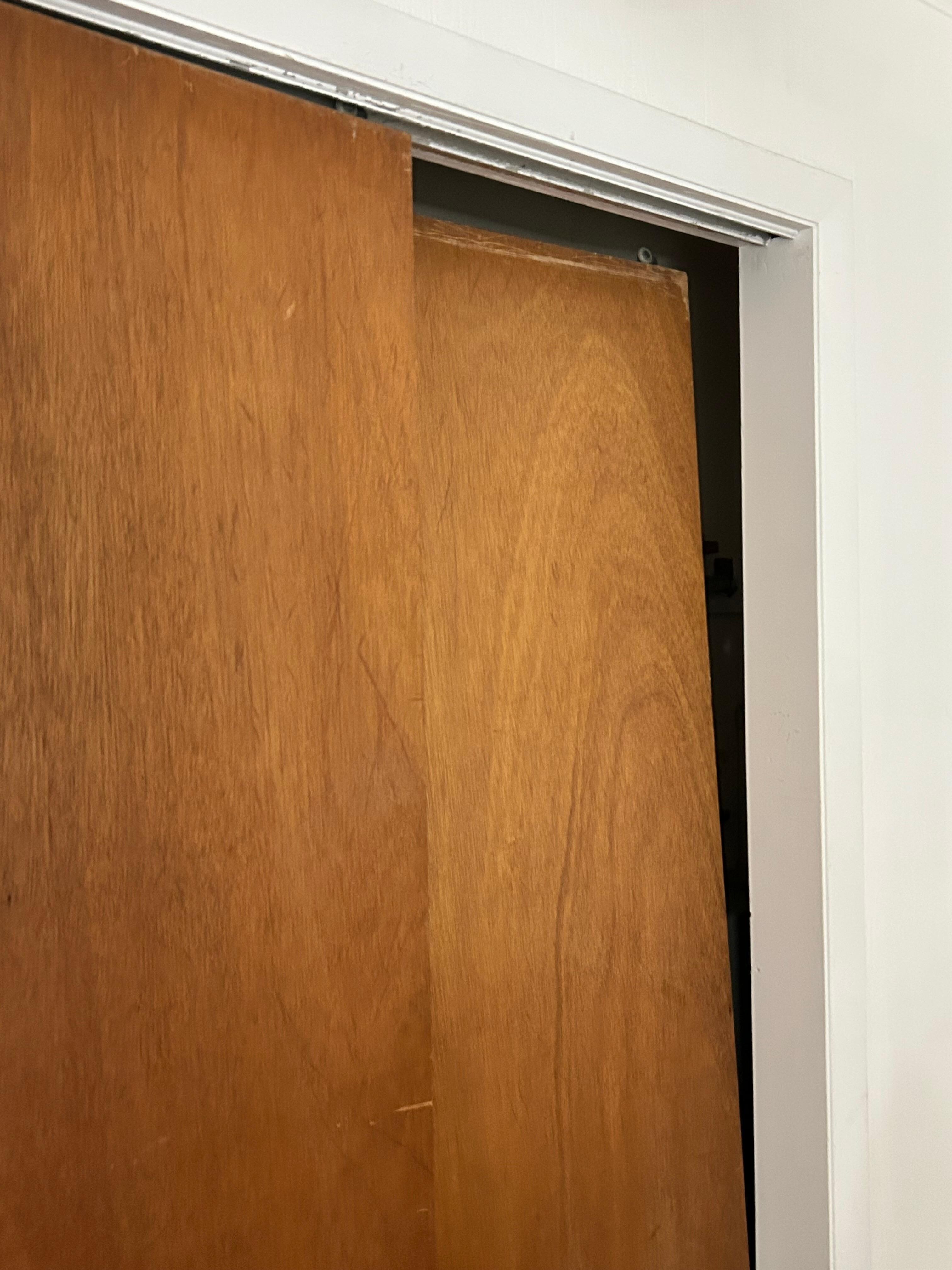 Closet doors unoperational
