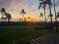 Sunset view from balcony