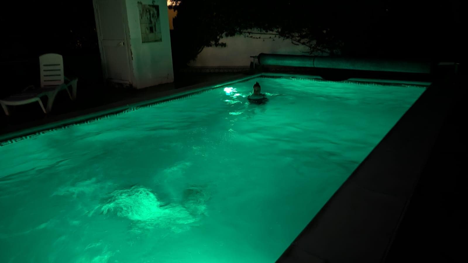 Lovely lit up night swims!