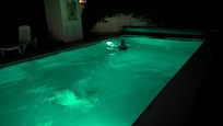 Lovely lit up night swims!